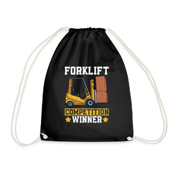 Conducteur de chariot élévateur - Sac de sport léger - noir - Devant