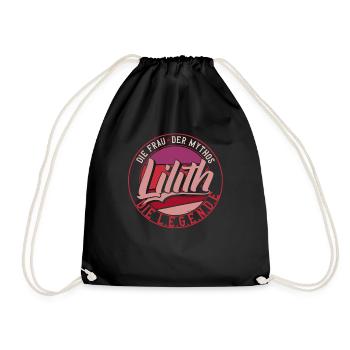 Die frau der Mythos die Legende Lilith - Turnbeutel - Schwarz - Vorne