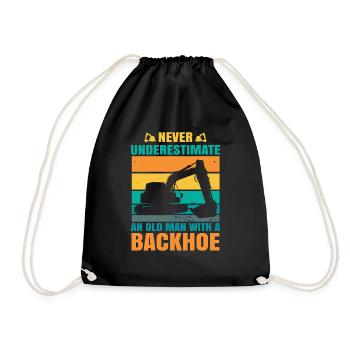 Conducteur d’excavatrice Conducteur d’excavatrice Cadeaux Hommes Construction - Sac de sport léger - noir - Devant