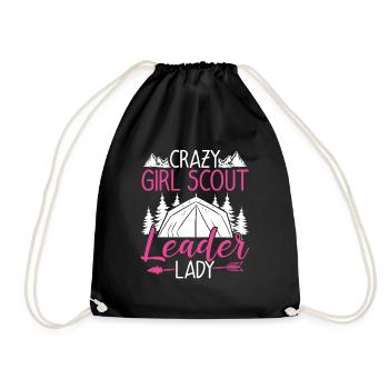 Scouting Girl Scout Leader Lady Scouting Team - Drawstring Bag - black - Front