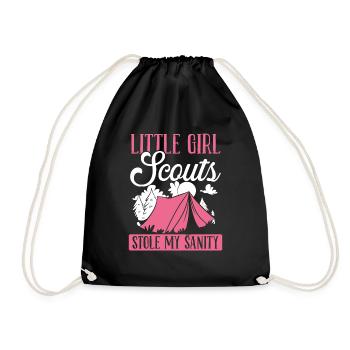 Girl Scout Leader Girl Scout stole my Sanity - Drawstring Bag - black - Front