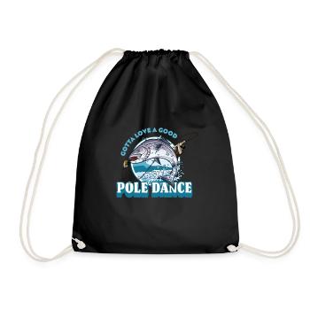 Gotta Love A Good Pole Dance, Angelliebhaber - Turnbeutel - Schwarz - Vorne