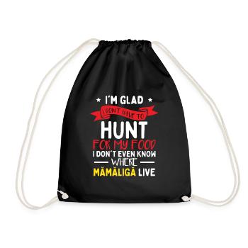 Je ne sais pas où habite Mamaliga - Sac de sport léger - noir - Devant