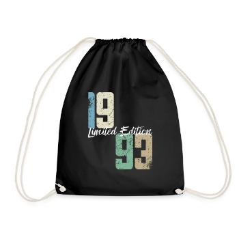 30 ans né en 1993 rétro 30e anniversaire - Sac de sport léger - noir - Devant