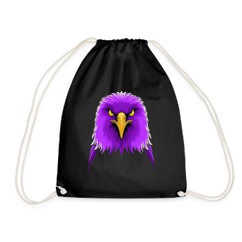 Aigle lilas - Sac de sport léger - noir - Devant