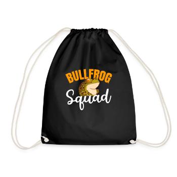 Bullfrog Frog Gift - Drawstring Bag - black - Front