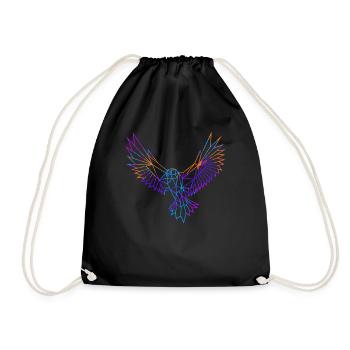 Aigle polygonal - Sac de sport léger - noir - Devant
