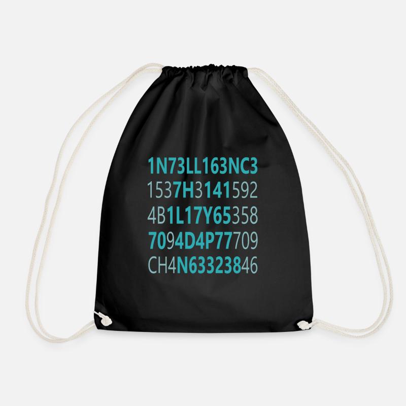 Intelligence Is The Ability To Adapt To Change - Turnbeutel - Schwarz