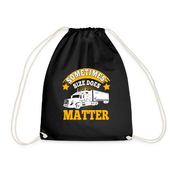 Le camionneur peut faire face à Big Things Truck Driver Gift - Sac de sport léger - noir - Devant