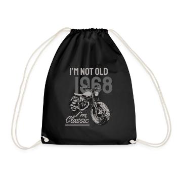 Je ne suis pas vieux, je suis classique. Anniversaire de motard 1968 - Sac de sport léger - noir - Devant