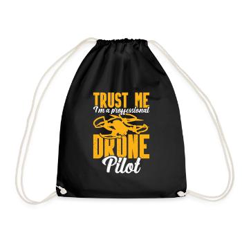 Drone - Drawstring Bag - black - Front
