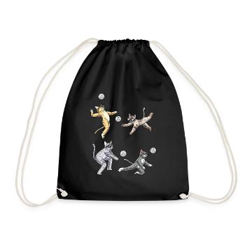Drôle d’amoureux des chats Volleyball Pet - Sac de sport léger - noir - Devant