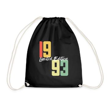 30 ans né en 1993 rétro 30e anniversaire - Sac de sport léger - noir - Devant