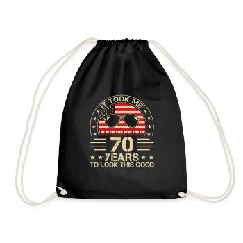 Il m’a fallu 70 ans Adult Humor Spr - Sac de sport léger - noir - Devant