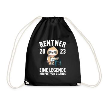 Pension 2023 Retirement Farewell Pensioner 2023 - Drawstring Bag - black - Front
