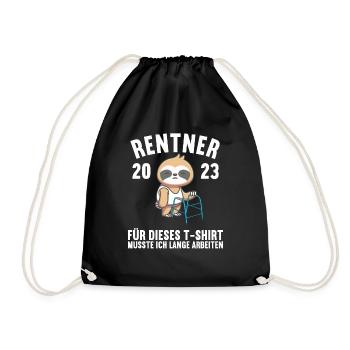 Pension 2023 Retirement Farewell Pensioner 2023 - Drawstring Bag - black - Front