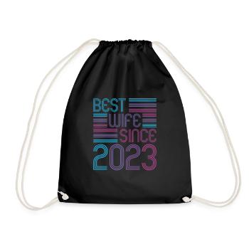 Meilleure épouse depuis 2023 1er anniversaire de mariage - Sac de sport léger - noir - Devant