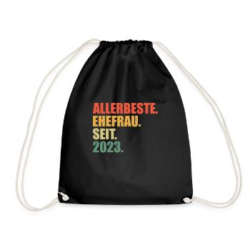 Meilleure épouse depuis 2023 1er anniversaire de mariage - Sac de sport léger - noir - Devant