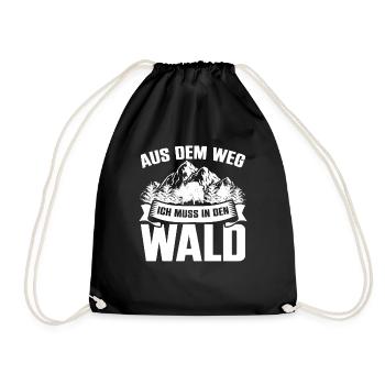 À l’écart, je dois aller à l’arbre naturel de la forêt - Sac de sport léger - noir - Devant