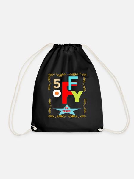 fifty years Birthday - Sac de sport léger - noir