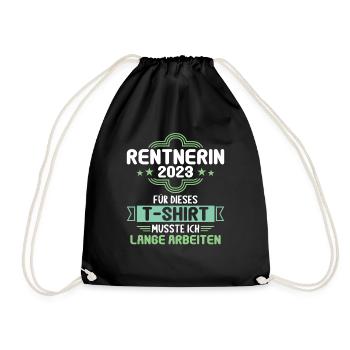 Pension Retirement Farewell Pensioner 2023 - Drawstring Bag - black - Front
