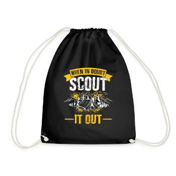 Group Scout it out Girl Scout Leader Boy Scouts - Turnbeutel - Schwarz - Vorne