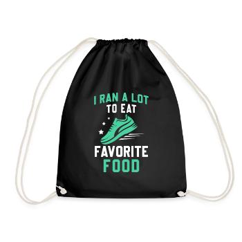 Jogging Saying for Running - Runners - Drawstring Bag - black - Front