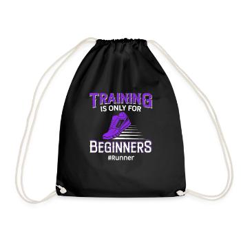 Jogging Saying for Running - Runners - Drawstring Bag - black - Front