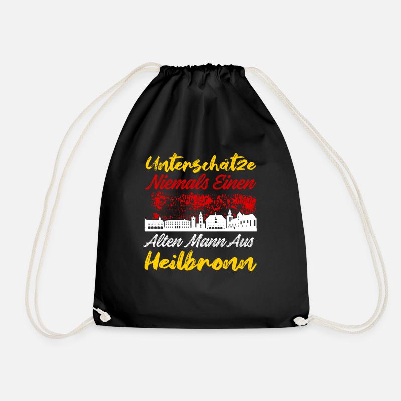 Heilbronn - Turnbeutel - Schwarz