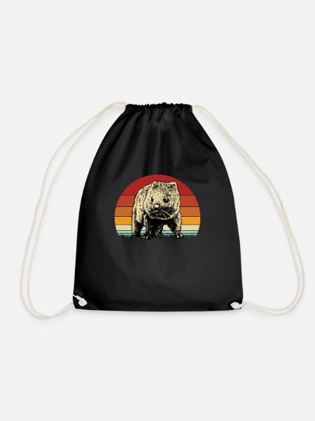 Wombat - Turnbeutel - Schwarz