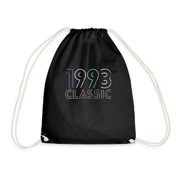 30 ans né en 1993 rétro 30e anniversaire - Sac de sport léger - noir - Devant