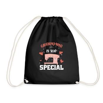 Grandma is Sew Special Sewing Machine Grandmother - Turnbeutel - Schwarz - Vorne
