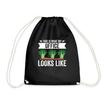 This Is What My Office Looks Like - Drawstring Bag - black - Front