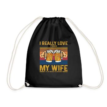 Production de brasserie artisanale Lifestyle Ver - Sac de sport léger - noir - Devant
