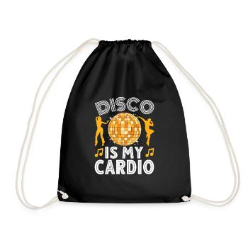 Groovy Disco Club Lifestyles Retro Vintage Party - Drawstring Bag - black - Front