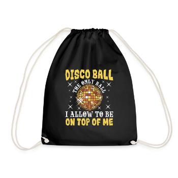 Groovy Retro Party Club Disco Fever Lifes Vintage - Drawstring Bag - black - Front