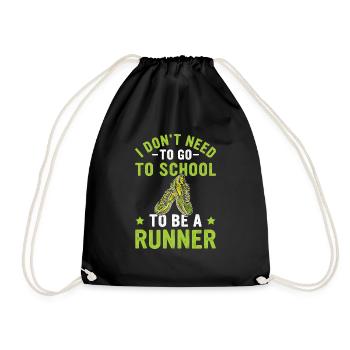 Jogging Saying for Running - Runners - Drawstring Bag - black - Front