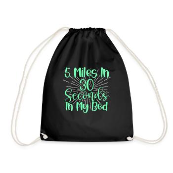 Jogging Saying for Running - Runners - Drawstring Bag - black - Front
