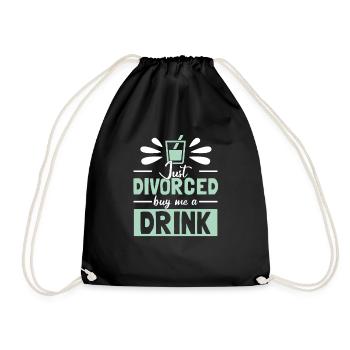 Just Divorced - Drawstring Bag - black - Front