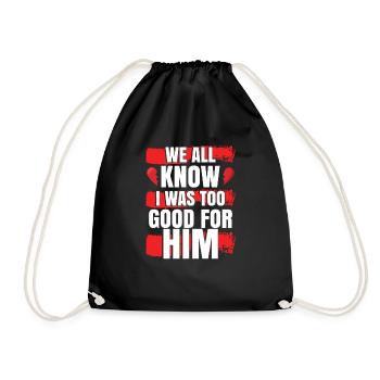 Divorce - Drawstring Bag - black - Front