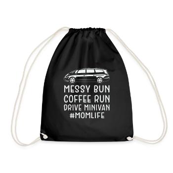 Mom Drives Minivan Super Moms Minivan Lifestyle - Turnbeutel - Schwarz - Vorne