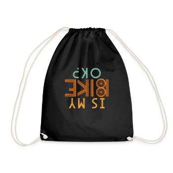 Est-ce que mon vélo va bien? - Sac de sport léger - noir - Devant