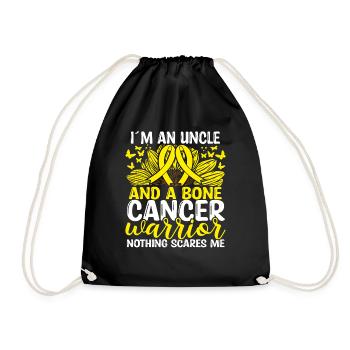 Cancer des os Mois du ruban Mouvement Oncle - Sac de sport léger - noir - Devant