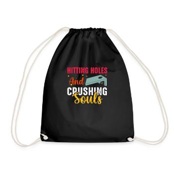 Frapper des trous et écraser les âmes Cornhole - Sac de sport léger - noir - Devant