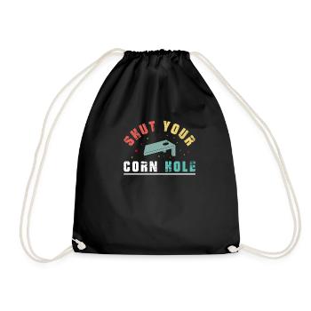 Fermez votre trou de maïs - Sac de sport léger - noir - Devant