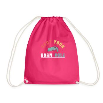 Shut your Cornhole - Turnbeutel - Fuchsia - Vorne