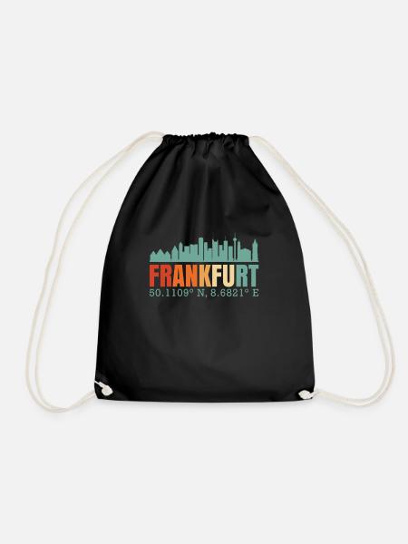 Frankfurt - Turnbeutel - Schwarz