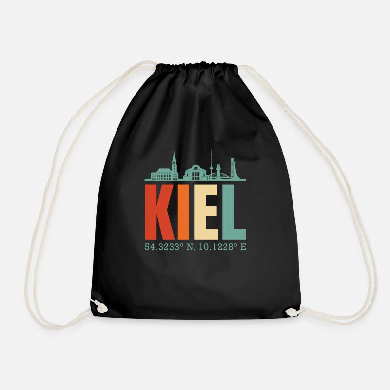 Kiel - Turnbeutel - Schwarz