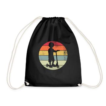 Scooter Stunt Scooter pour enfants Rétro - Sac de sport léger - noir - Devant