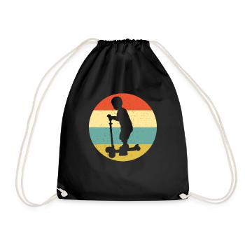 Scooter Stunt Scooter pour enfants Rétro - Sac de sport léger - noir - Devant